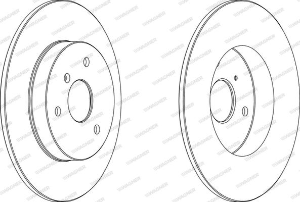 Wagner WGR1111-1 - Brake Disc autospares.lv