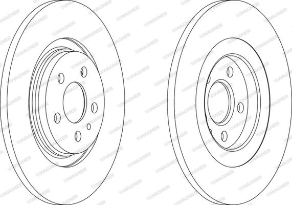 Wagner WGR1181-1 - Brake Disc autospares.lv