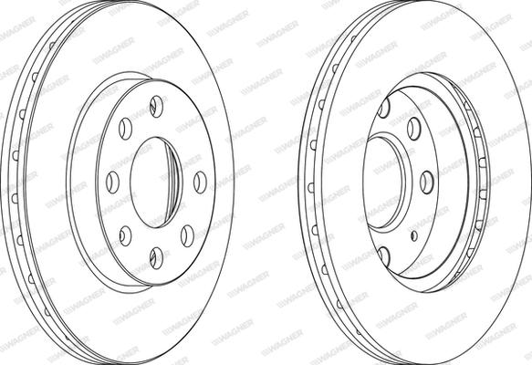 Wagner WGR1130-1 - Brake Disc autospares.lv