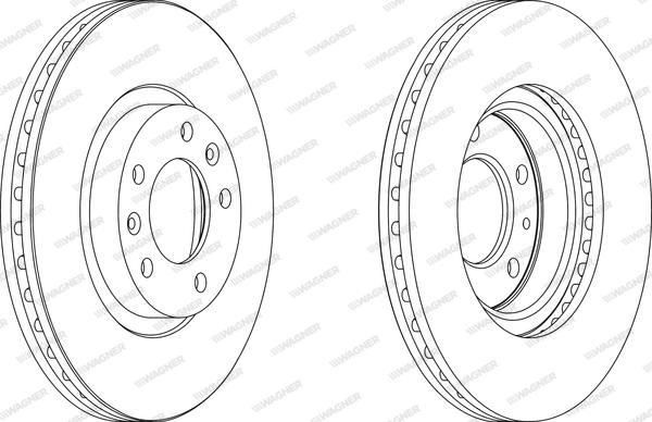 Wagner WGR1132-1 - Brake Disc autospares.lv