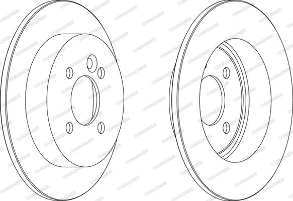 Wagner WGR1128-1 - Brake Disc autospares.lv