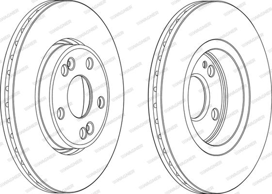 Wagner WGR1123-1 - Brake Disc autospares.lv