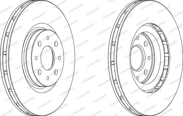 Wagner WGR1122-1 - Brake Disc autospares.lv