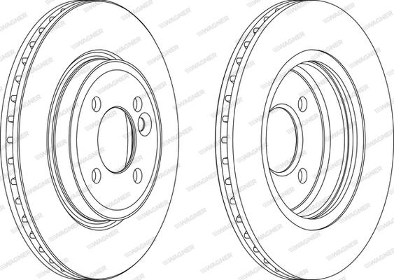 Wagner WGR1127-1 - Brake Disc autospares.lv