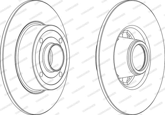 Wagner WGR1369-1 - Brake Disc autospares.lv