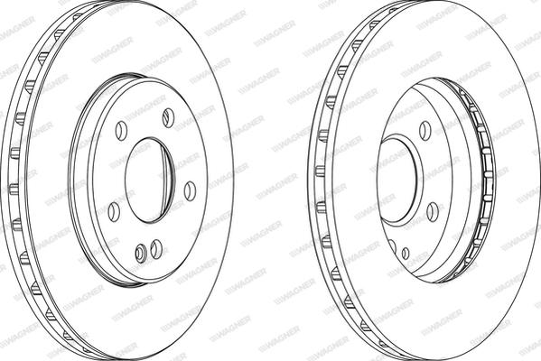 Wagner WGR1316-1 - Brake Disc autospares.lv