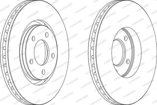 Wagner WGR1372-1 - Brake Disc autospares.lv