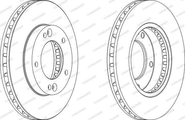 Wagner WGR1290-1 - Brake Disc autospares.lv