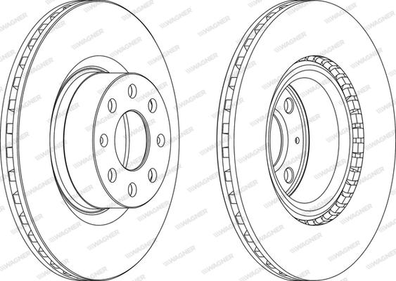 Wagner WGR1298-1 - Brake Disc autospares.lv