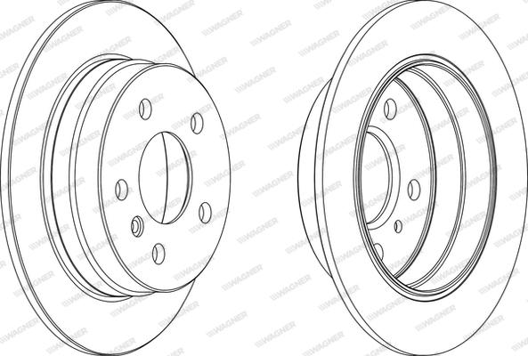 Wagner WGR1258-1 - Brake Disc autospares.lv