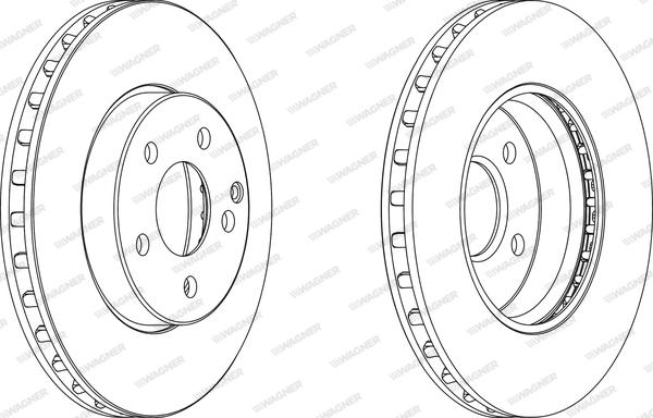 Wagner WGR1252-1 - Brake Disc autospares.lv