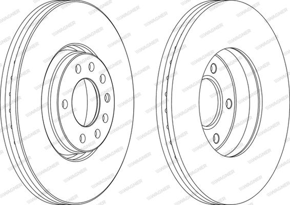 Wagner WGR1261-1 - Brake Disc autospares.lv