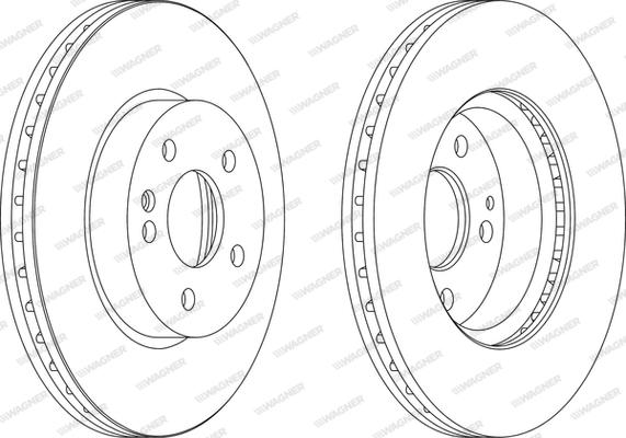 Wagner WGR1203-1 - Brake Disc autospares.lv