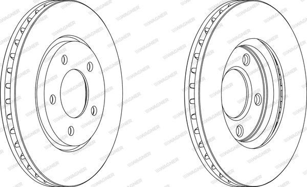 Wagner WGR1214-1 - Brake Disc autospares.lv