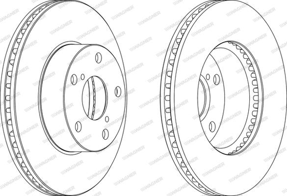 Wagner WGR1216-1 - Brake Disc autospares.lv