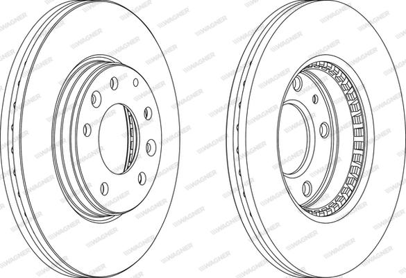 Wagner WGR1210-1 - Brake Disc autospares.lv