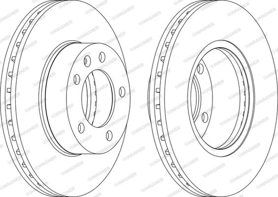 Wagner WGR1217-1 - Brake Disc autospares.lv