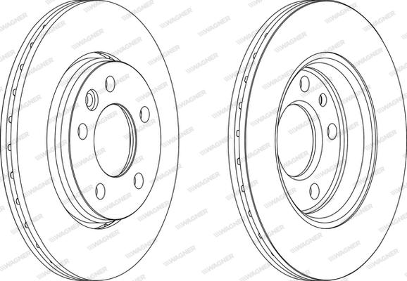 Wagner WGR1286-1 - Brake Disc autospares.lv