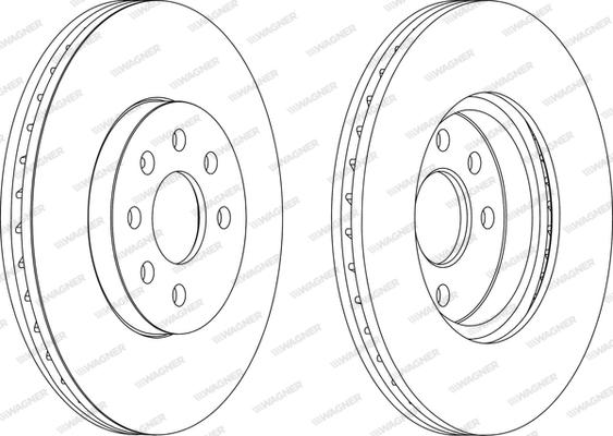 Wagner WGR1236-1 - Brake Disc autospares.lv