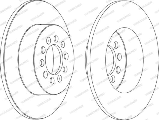 Wagner WGR1224-1 - Brake Disc autospares.lv