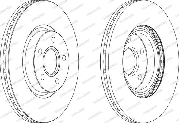 Wagner WGR1225-1 - Brake Disc autospares.lv