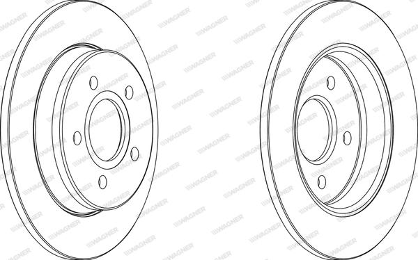 Wagner WGR1226-1 - Brake Disc autospares.lv