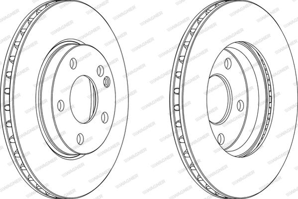 Wagner WGR1220-1 - Brake Disc autospares.lv