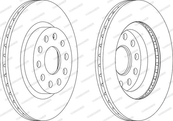 Wagner WGR1223-1 - Brake Disc autospares.lv