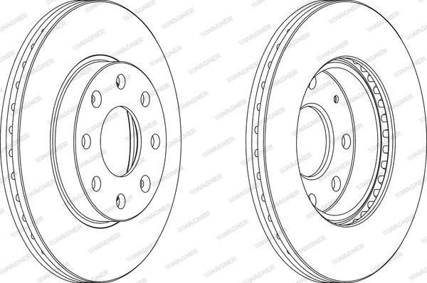 Wagner WGR1279-1 - Brake Disc autospares.lv