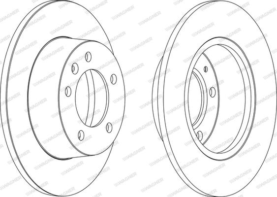 Wagner WGR1272-1 - Brake Disc autospares.lv