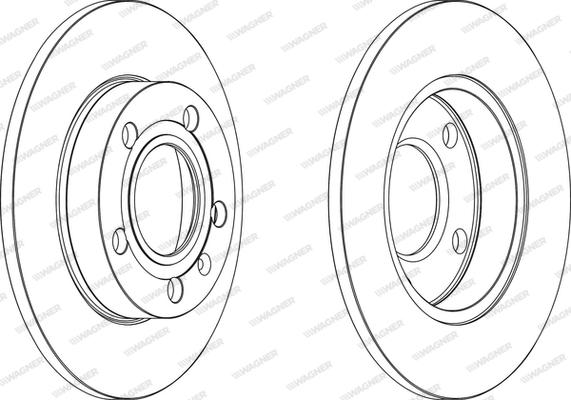 CAR HPD 281 - Brake Disc autospares.lv