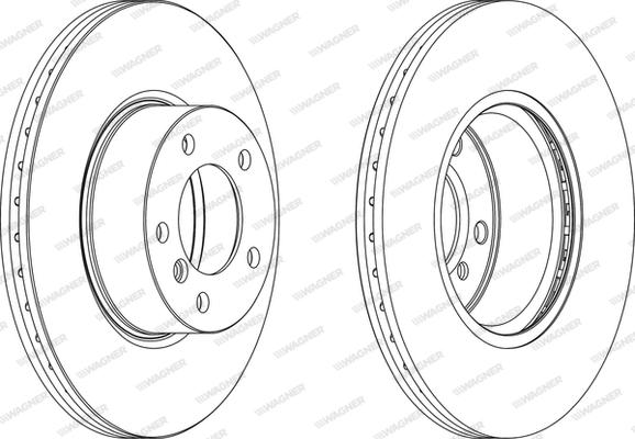 Wagner WGR1717-1 - Brake Disc autospares.lv