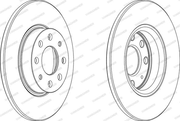 Wagner WGR1784-1 - Brake Disc autospares.lv