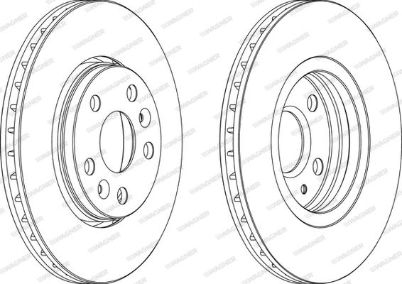 Wagner WGR1733-1 - Brake Disc autospares.lv