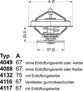 WAHLER 4049.80D1 - Coolant thermostat / housing autospares.lv