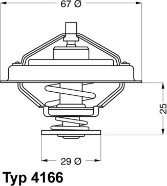 WAHLER 416679D - Coolant thermostat / housing autospares.lv