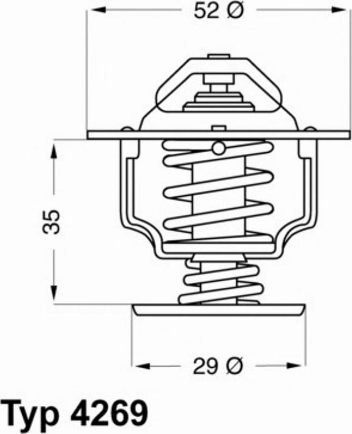 WAHLER 426978 - Coolant thermostat / housing autospares.lv