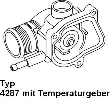 WAHLER 428792D - Coolant thermostat / housing autospares.lv