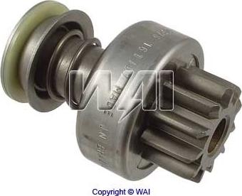 WAI 54-9109 - Pinion, bendix, starter autospares.lv