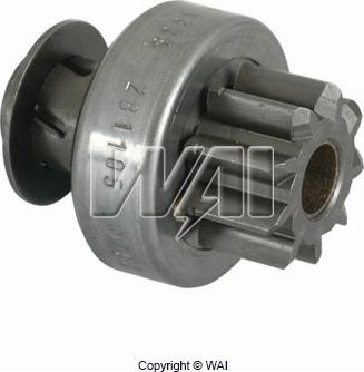 WAI 54-8232-ZEN - Pinion, bendix, starter autospares.lv