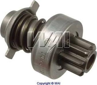 WAI 54-204 - Pinion, bendix, starter autospares.lv