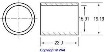 WAI 62-1600 - Bush, starter shaft autospares.lv