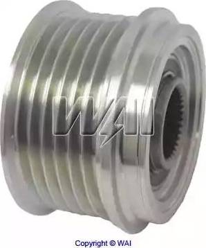 WAI 24-91104-7 - Pulley, alternator, freewheel clutch autospares.lv