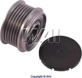 WAI 24-91117 - Pulley, alternator, freewheel clutch autospares.lv