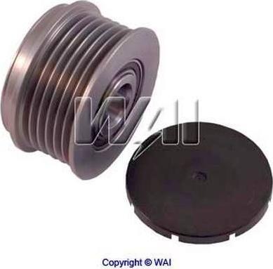 WAI 24-91117 - Pulley, alternator, freewheel clutch autospares.lv