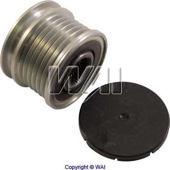 WAI 24-91265-3 - Pulley, alternator, freewheel clutch autospares.lv