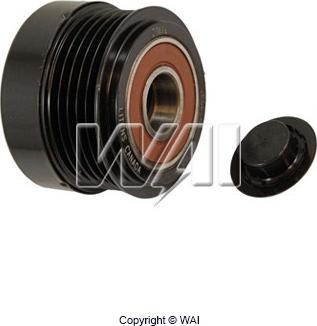 WAI 24-91276-4 - Pulley, alternator, freewheel clutch autospares.lv