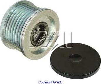 WAI 24-91272-1 - Pulley, alternator, freewheel clutch autospares.lv