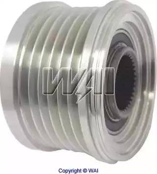 WAI 24-81107-7 - Pulley, alternator, freewheel clutch autospares.lv