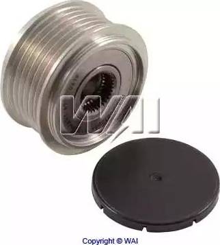 WAI 24-82276-3 - Pulley, alternator, freewheel clutch autospares.lv